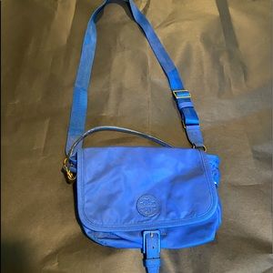 Tory Burch cross body royal blue bag.